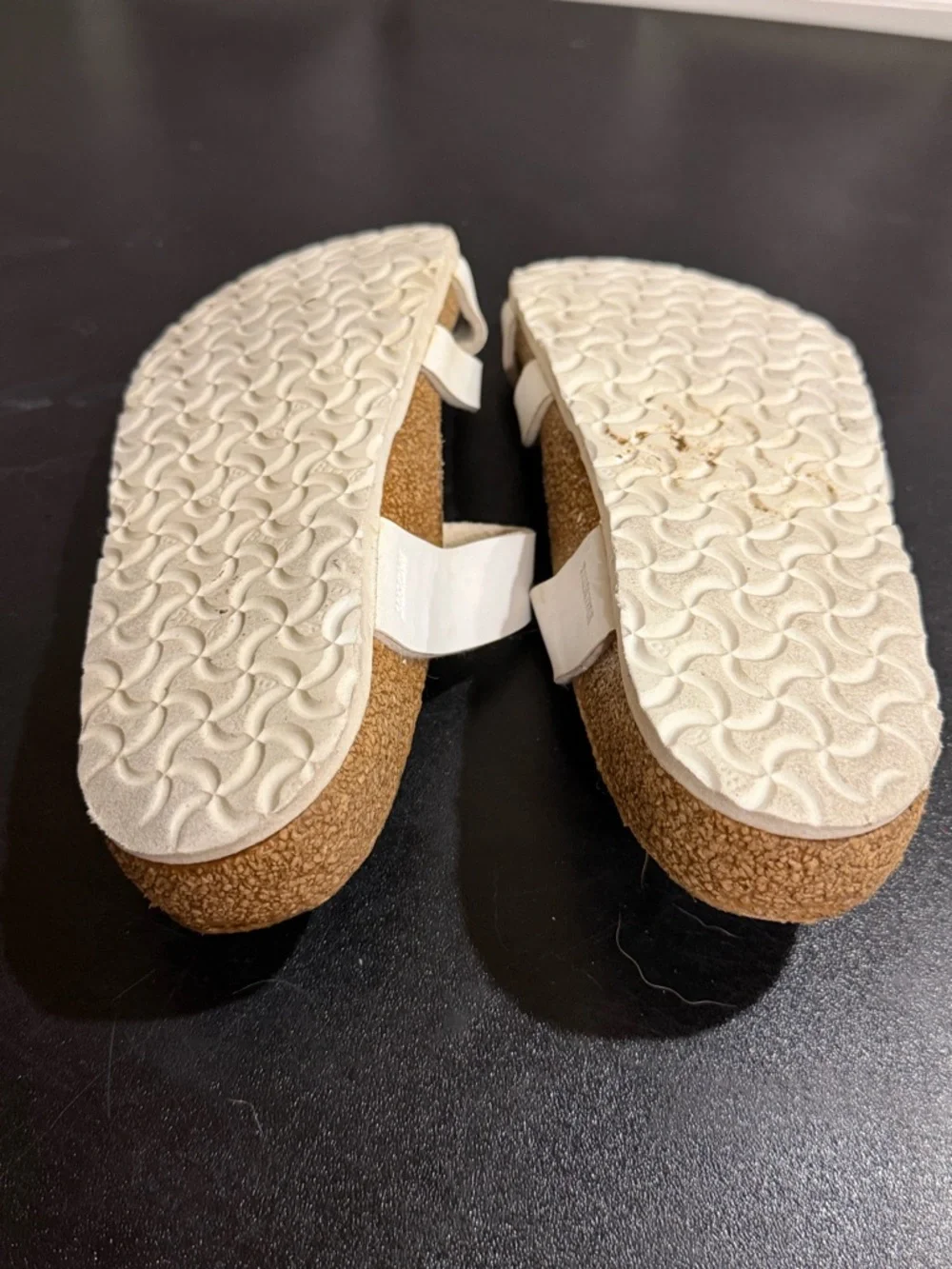 Birkenstock Kids White Double-Buckle Sandals with Toe Loop EU34/ 3-3.5